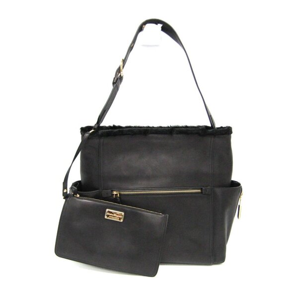SALVATORE FERRAGAMO Black Leather Tote Bag - Picture 1 of 12